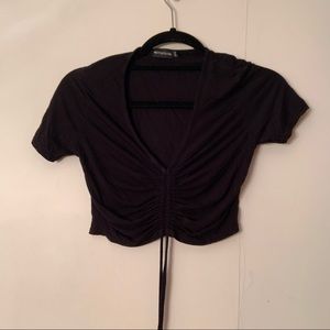 Black crop top